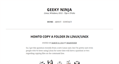 Desktop Screenshot of geekyninja.com