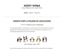 Tablet Screenshot of geekyninja.com